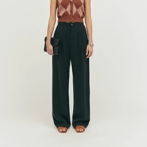 Reformation NWT Petites Mason Pant Black 0 Petite 0P